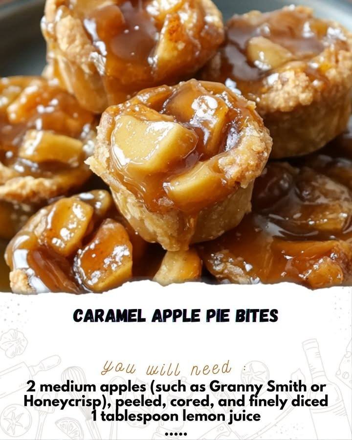 Caramel Apple Pie Bites