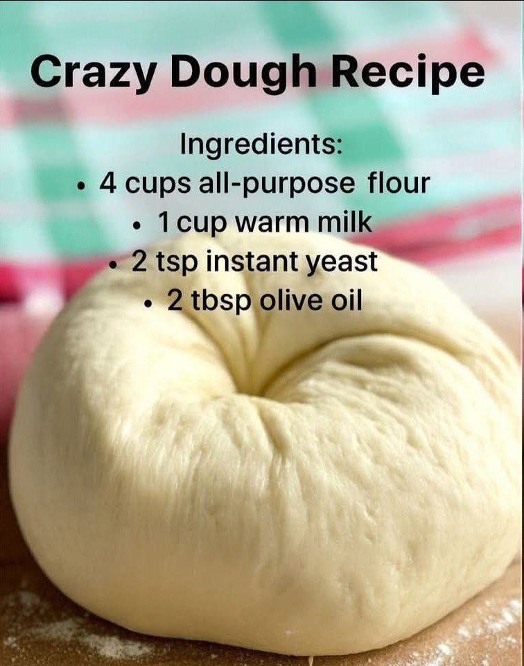 Crazy Dough Recipe for Pizza, Cinnamon Rolls, and More!