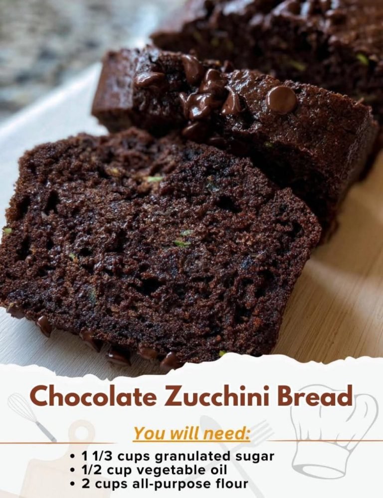 Chocolate Zucchini Bread – Moist, Fudgy, and Packed with Flavor