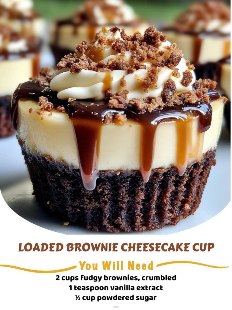 Loaded Brownie Cheesecake Cups