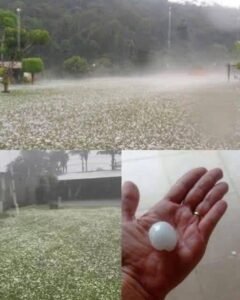 ⛈️ Giant Hailstorm Shocks Residents After Massive Ice Chunks Fall From The Sky 😱