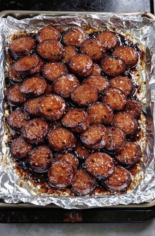 Easy Candied Kielbasa Bites Recipe