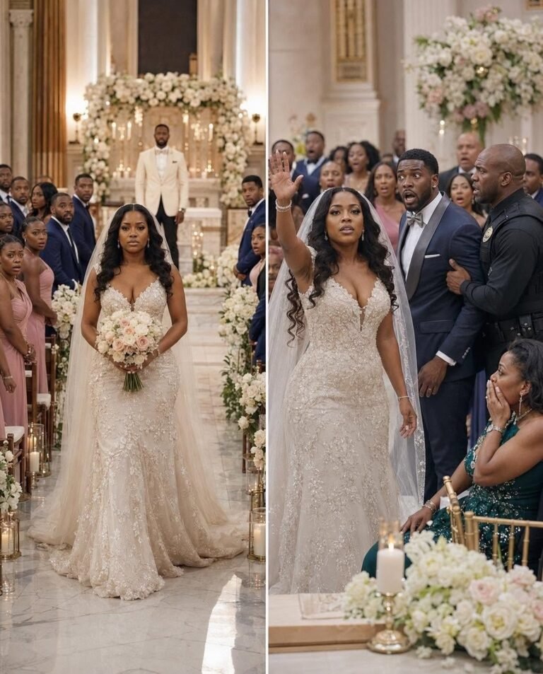 I walked down the aisle with a spl:it lip and a torn veil. My fiancé smirked at his groomsmen and said loudly, “She needed a reminder of who’s boss