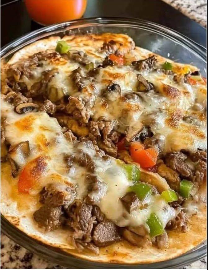 Philly-style cheesesteak quesadillas