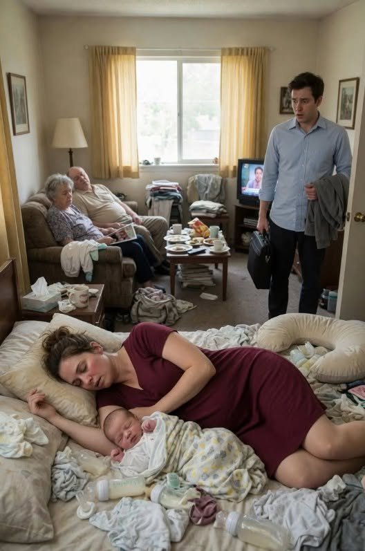 My Mother Took Care of My Wife for Four Days After She Gave Birth. When I Returned, My Baby Was Burning with Fever, and My Wife Whispered, “They Wouldn’t Let Me Call You…”