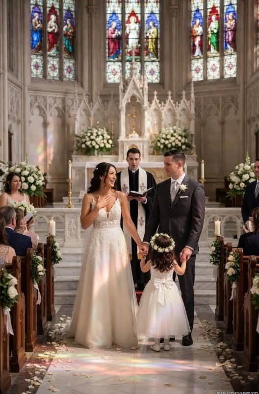 The Groom Vanished at the Altar.The Groom Vanished at the Altar. Then a Stranger in a Charcoal Suit Walked Through the Cathedral Doors — and the Entire Room Went Silent.