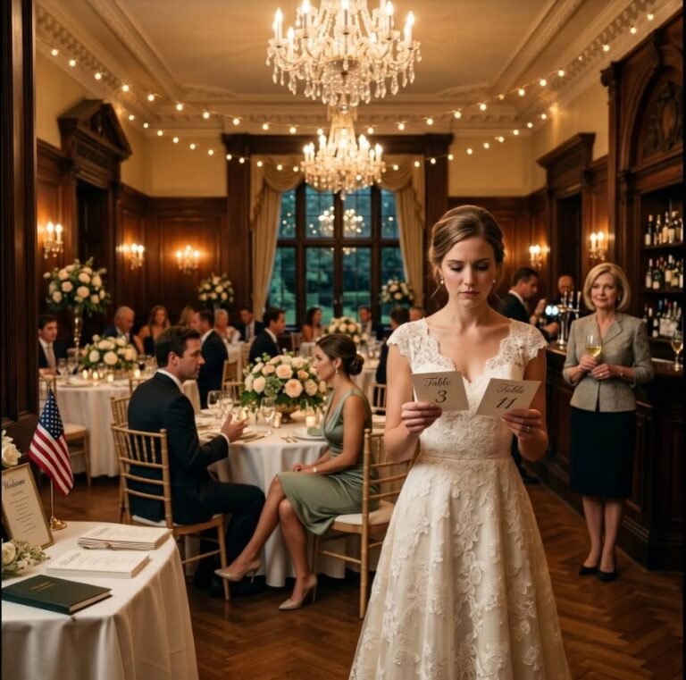 At my brother-in-law’s wedding, my MIL gave my chair to my husband’s colleague. I didn’t say a word. I sat at table 11. Then I drove home alone. That night, he called me 11 times. I let every single one go to voicemail.