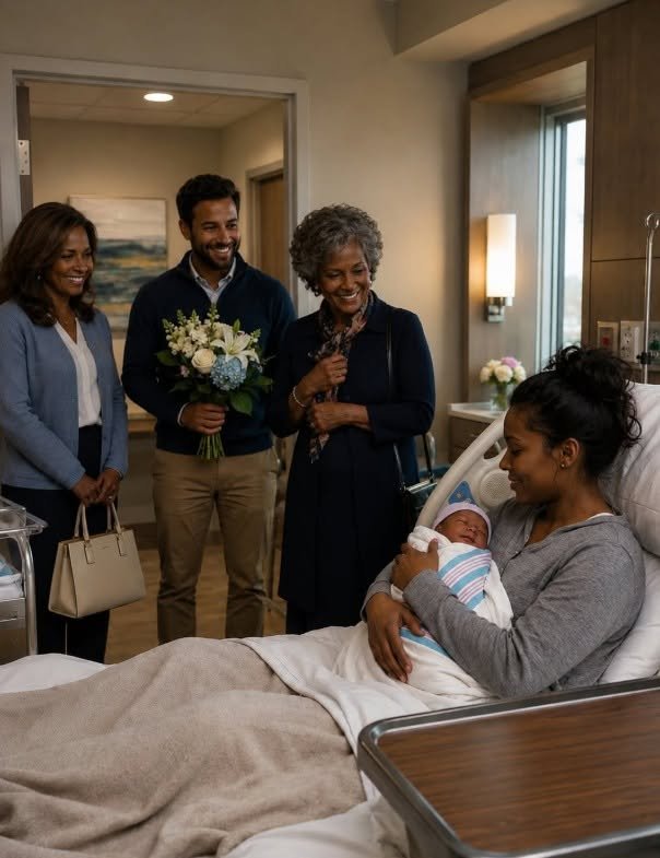 I was holding my newborn in a hospital bed, hiding the bill under a magazine, when my grandmother walked in, looked at my worn sweatshirt, and asked