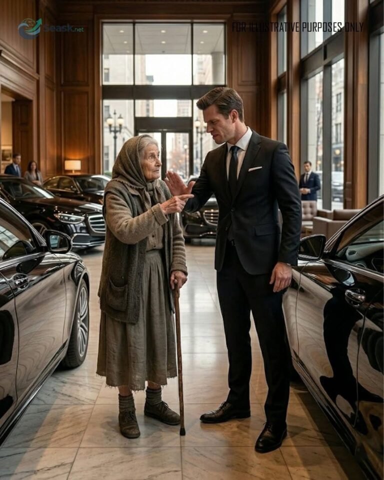 An elderly woman is thrown out of a dealership for “smelling poor”—but what happens next leaves the entire showroom in shock