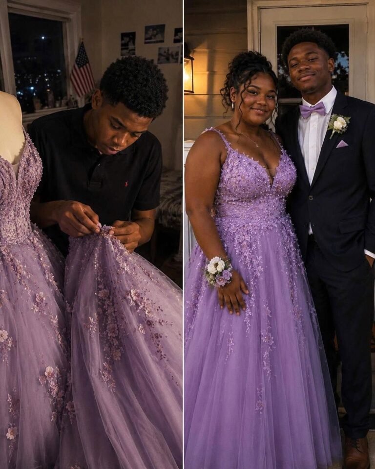 My Daughter’s Best Friend Sewed Her a Prom Dress After Every Shop Told Us She Was Too Big for a Beautiful Gown – What Else He Did at Prom
