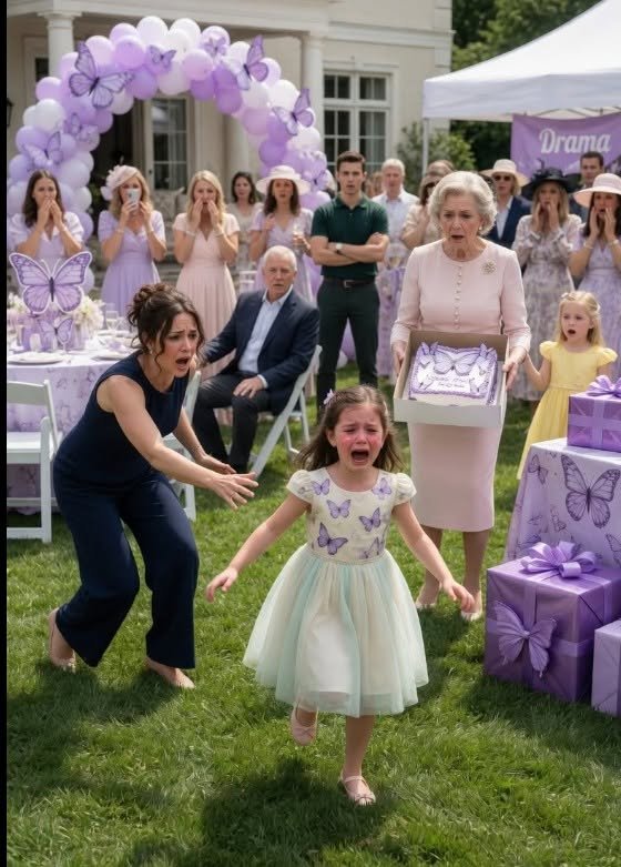 Everyone Froze When My Mother-In-Law Carried Out the Birthday Cake and My Six-Year-Old Daughter Saw Whose Name Was Written on It — Then She Said Something So Cruel It Made the Entire Backyard Go Silent.