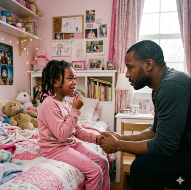 “Dad… my back hurts so much I can’t sleep anymore. Mom told me not to tell you.”