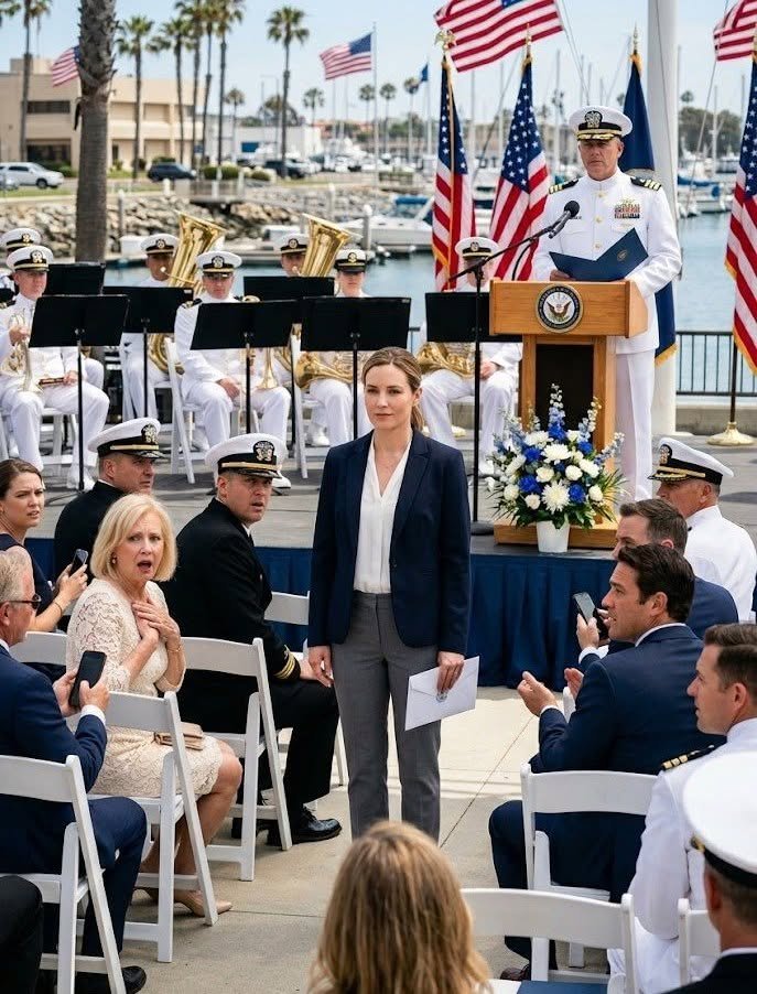 At my brother’s Navy SEAL ceremony, my mother told me to learn from him—then the rear admiral stopped the entire crowd and said my real title out loud. – iwachan