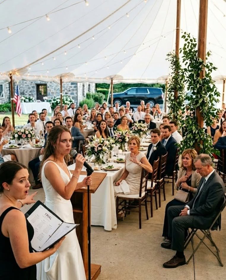 Bride Saw Her Parents Moved Aside, Then Took the Wedding Mic-paupau