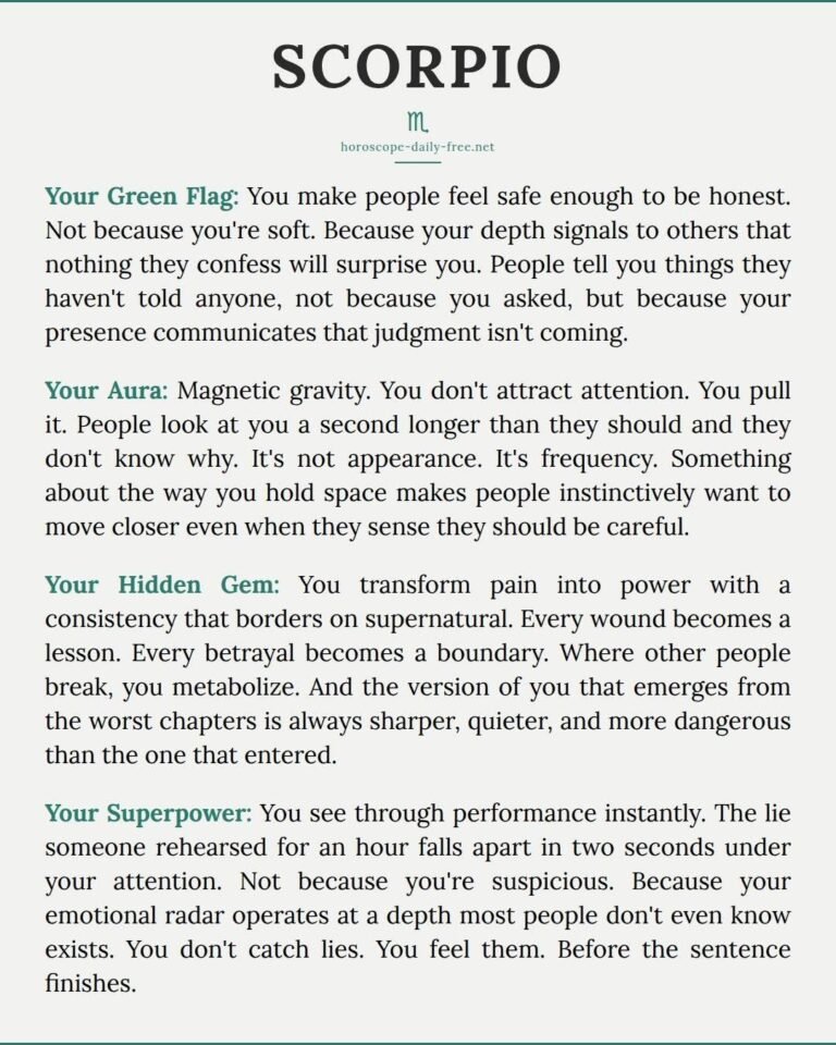 Scorpio’s Green Flag: Why People Feel Safe Telling You the Truth