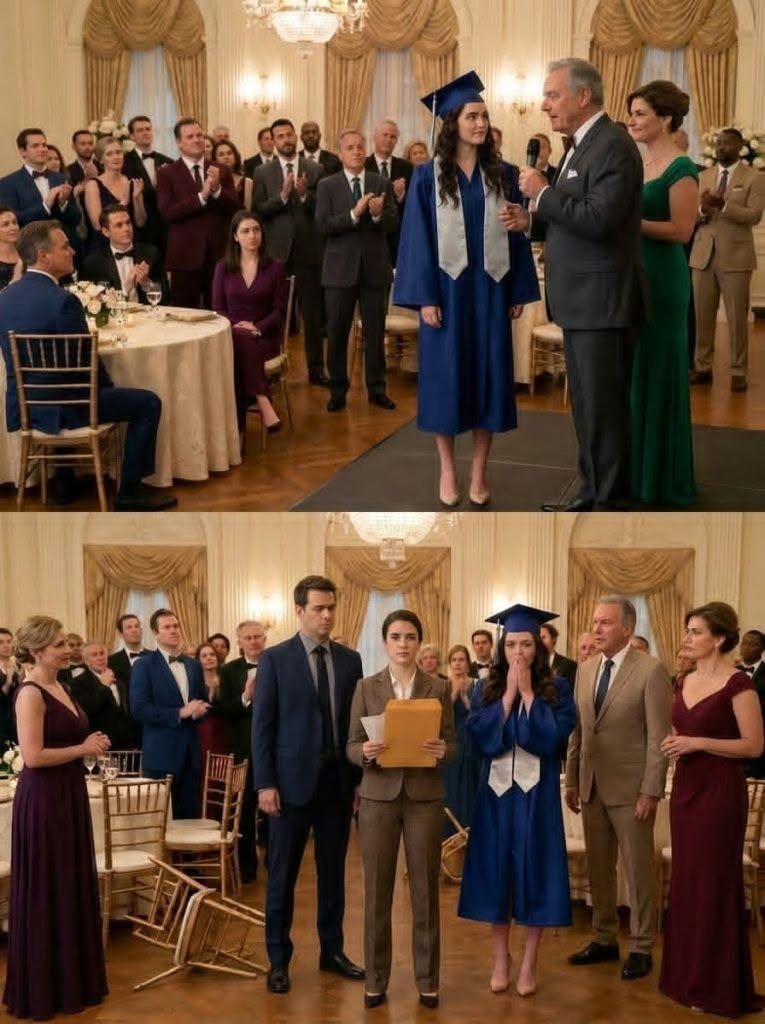 PARENTS ALWAYS CALLED ME ‘THE DUMB ONE’ WHILE MY SISTER GOT A FULL RIDE TO HARVARD. ON HER GRADUATION DAY, DAD SAID SHE’D INHERIT EVERYTHING — A NEW TESLA, AND A $13M MANSION.