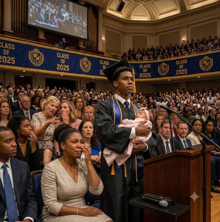 They Laughed When My Son Took His Newborn to Graduation—Then He Silenced the Entire Room