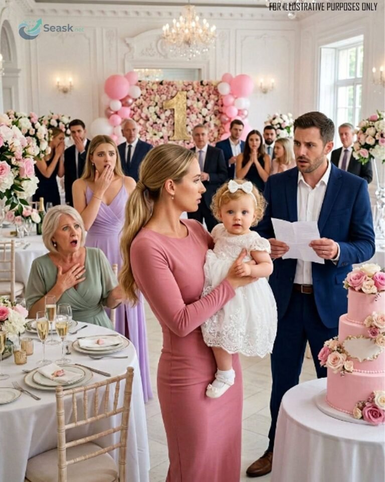 On my daughter’s first birthday, my mother-in-law accused me of lying about her paternity because of her blue eyes—until I calmly revealed two envelopes that exposed the truth she tried to hide.