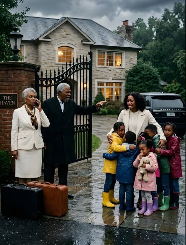 After My Father-In-Law Threw Me And My Six Children Into The Storm Like We Were Strangers, I Looked Back