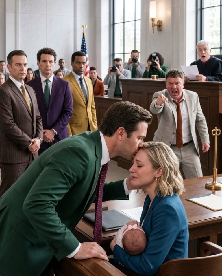 My ex-husband took me to court just months after I gave birth, using his fortune to try to take my baby as punishment. “She’s broke, lives in a tiny apartment, and works night shifts,” his lawyer said coldly. “She’s unfit.” The judge looked ready to rule against me. Then the courtroom doors opened.
