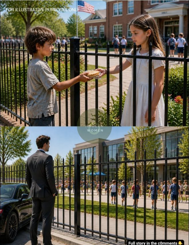 A Homeless Boy Waited Outside The Gate With Nothing… Until A Wealthy Girl Started Sharing Something That Changed Everything