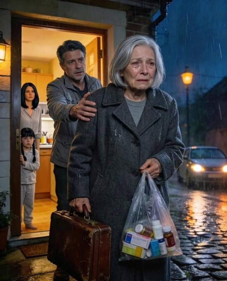 My son closed the door on me when I arrived injured and only asked to stay for a week: “Mom, you’re not welcome here”… the next day I signed the documents that shattered his perfect life.