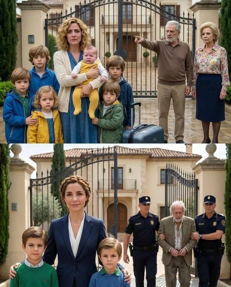 They threw me and my six children out into the rain before my husband’s grave was even dry. My father-in-law pointed at the door and said, “Your husband is d3ad. This house belongs to the family.”