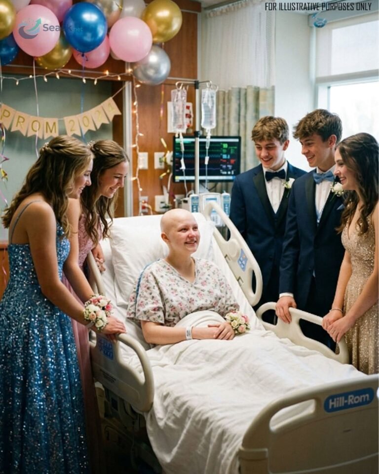 My daughter’s classmates threw prom in her hospital room because she was too sick to attend—but an envelope they handed me revealed the real reason they came.