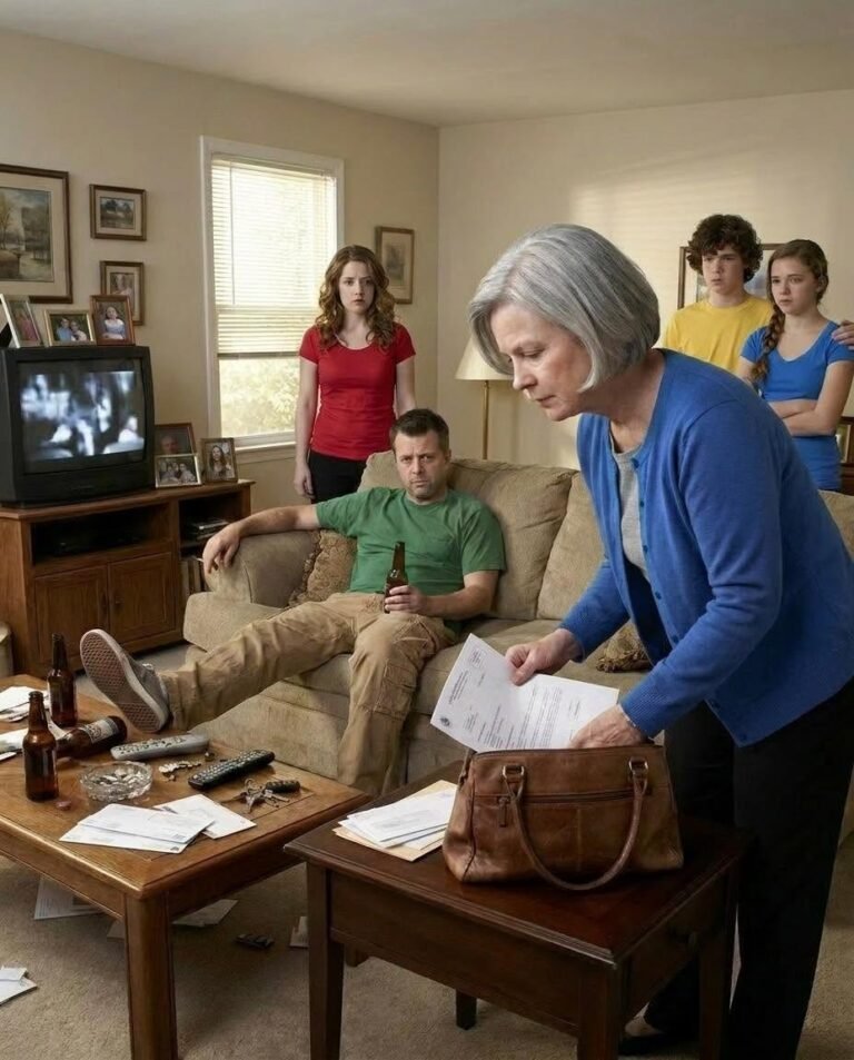I asked my son-in-law to turn the music down because it was driving me crazy, and in front of his friends he said to me, “This is my house, you crazy old woman. If you don’t like it, there’s the door.”