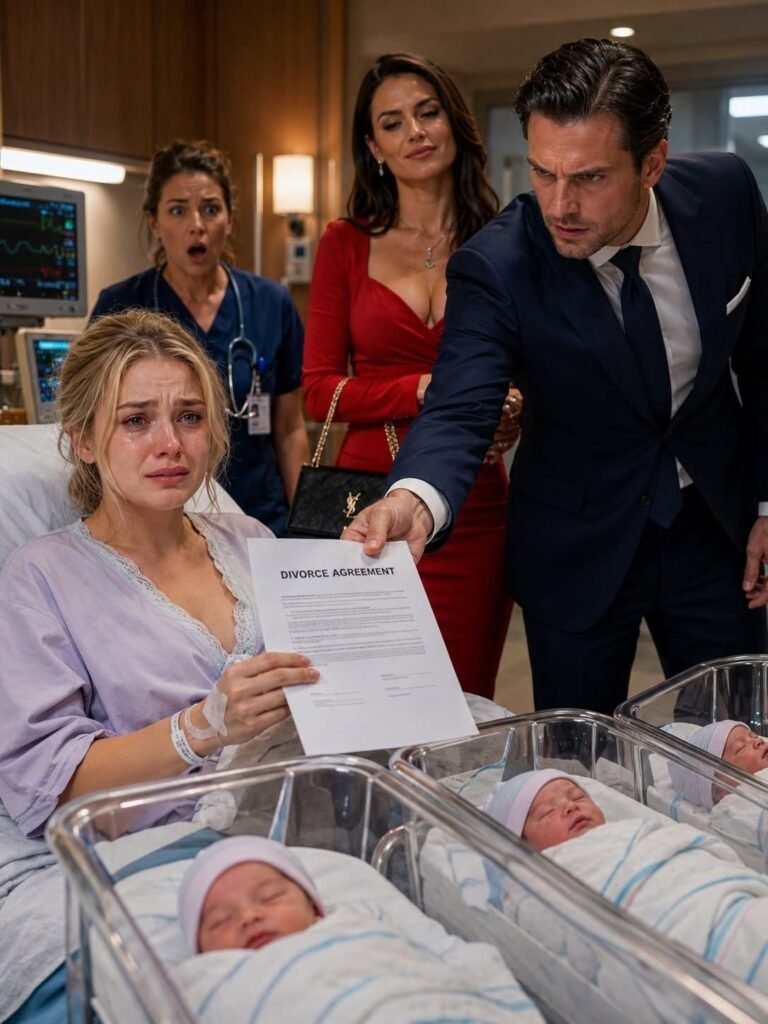 After I Gave Birth To Triplets, My Husband Brought His Mistress To My Hospital Room And Handed Me Divorce Papers—But He Had No Idea What Was Coming Next