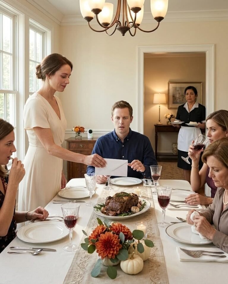 At Dinner, Her Husband Laughed About Paternity. Then She Opened the Envelope – eirian