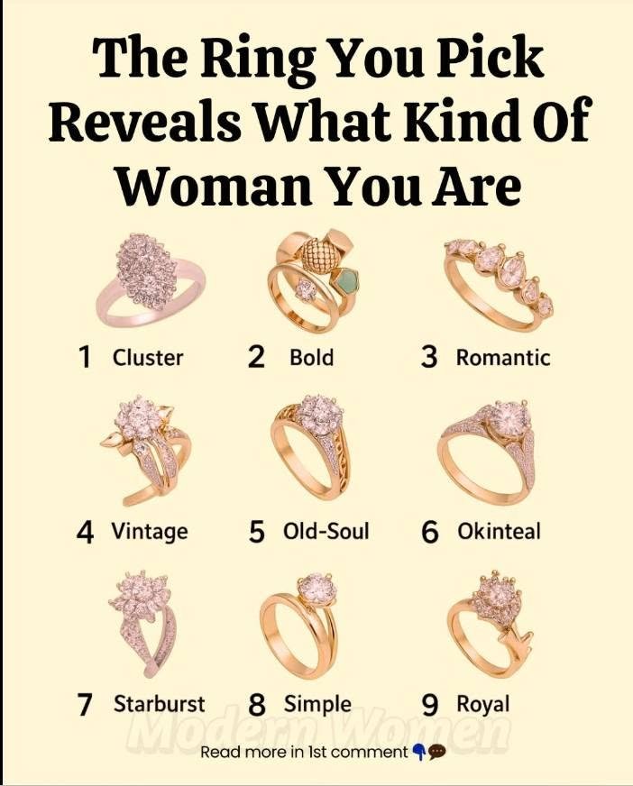 The Ring You Choose Reveals the Woman You Are
