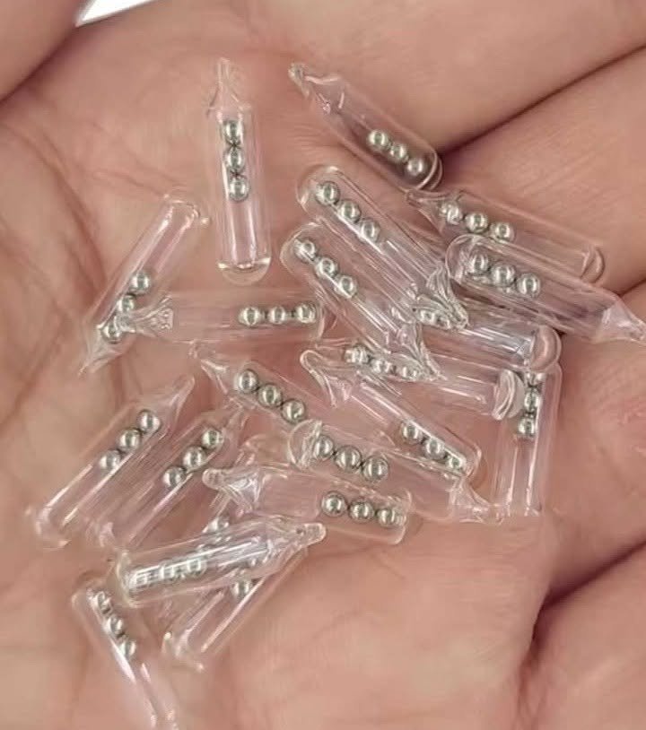Identifying Small Glass Tubes Containing Three Tiny Ball Bearings!!!