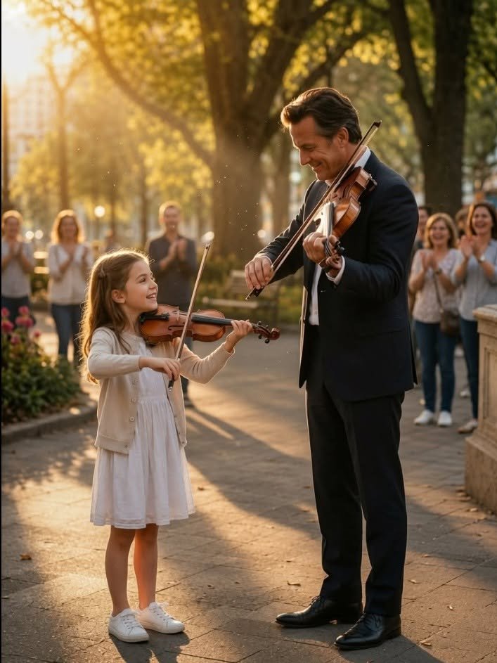 A Little Girl Offered to Play Violin for $1 — The Millionaire CEO Wasn’t Ready for What He Heard