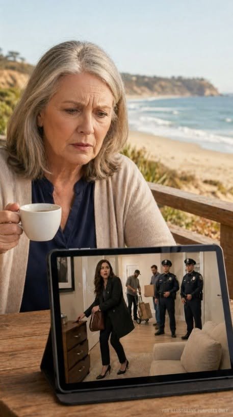 The Morning Felt Too Still at My Beach House—Only Wind, Waves, and Coffee. Then My Guard Called: “Rose… Your Daughter-In-Law Is Downstairs With Movers.