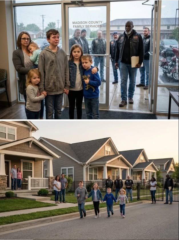 Part 2: A Biker Club of 35 Adopted an Entire Foster Sibling Group So Five Children Would Never Be Separated — One Family Took One Pair, Another Took the Baby, and They All Moved Onto the Same Street