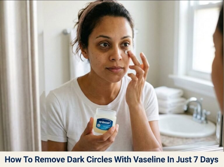 How To Remove Dark Circles With Vaseline In Just 7 Days