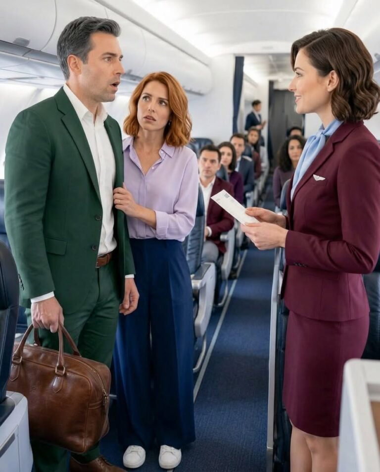 My husband boarded a flight to Cancun with his mistress… never imagining that the wife he looked down on would be serving him revenge in first class.
