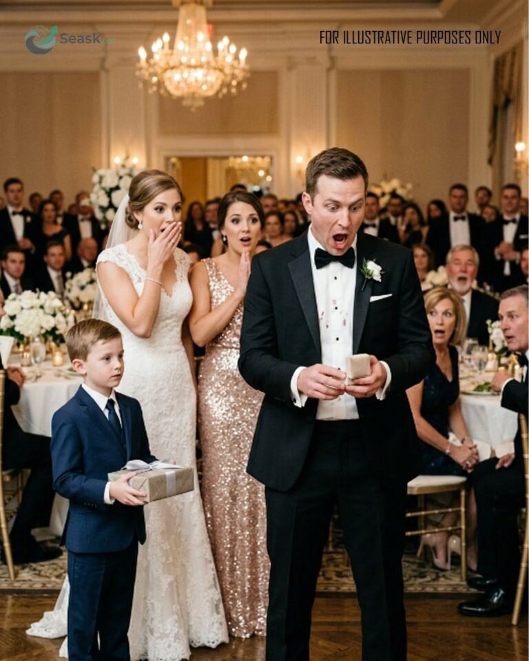 My ex humiliated me at his wedding—until our son handed him a box that made him scream and silenced the entire room