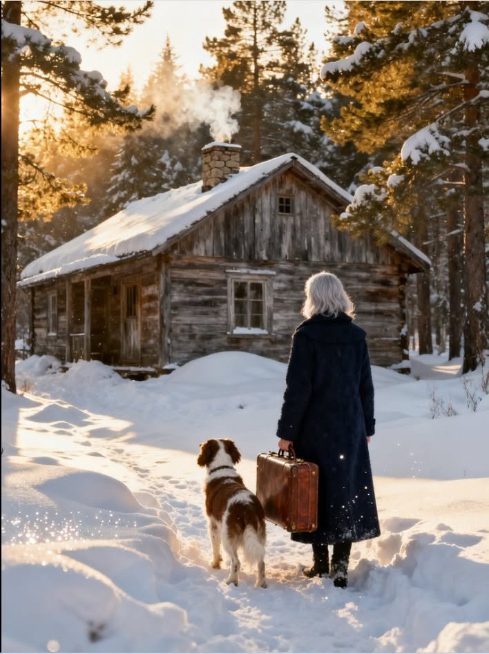 Thrown Out at Sixty-Eight, She Reached Her Husband’s Forest Cabin and Uncovered the Secret He Died Protecting