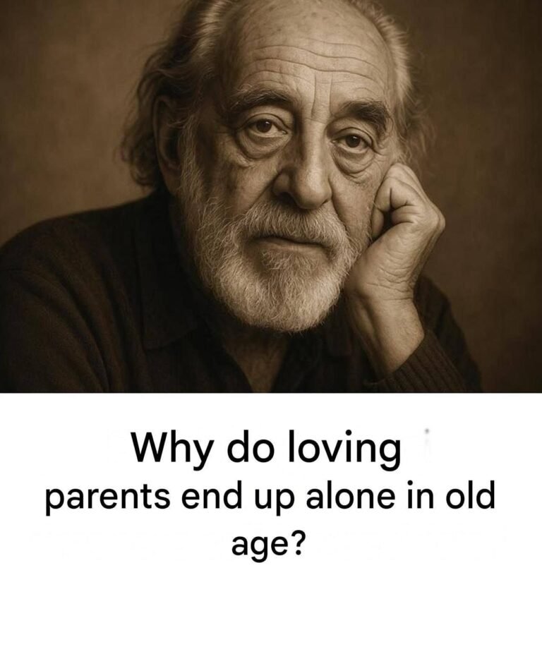 Why do loving parents sometimes find themselves alone in old age?