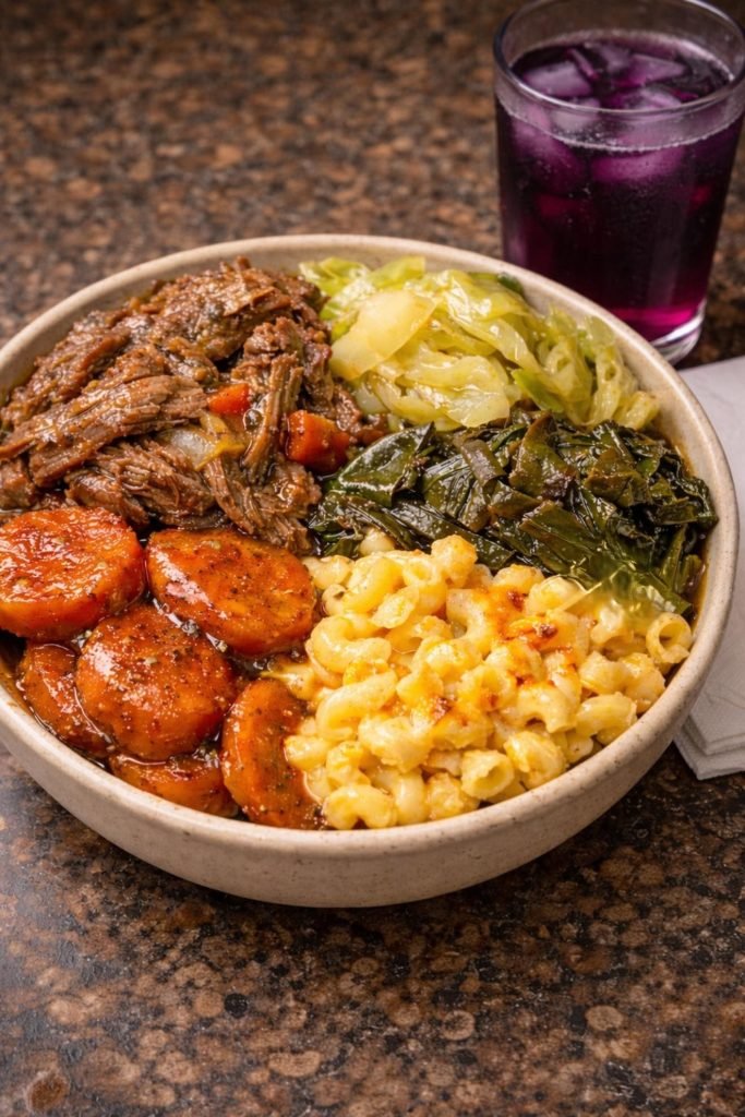Tender Southern Pot Roast with Slow-Stewed Green Cabbage