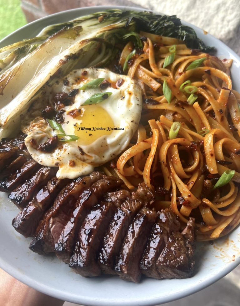 . 🌶🥩 Spicy Steak Chili Sambal Noodles