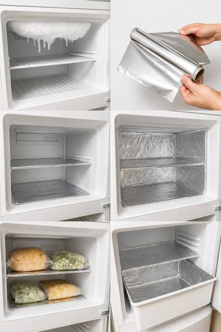 How aluminum foil simplifies maintenance and reduces frost in the freezer