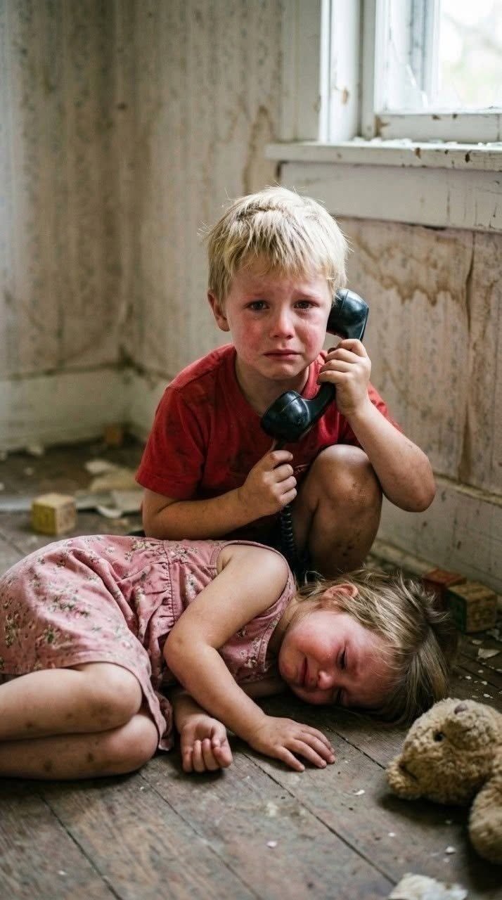 A small voice broke the silence: “Dad… my little sister won’t wake up. We’re so hungry.” Without a second thought, he grabbed them and rushed to the hospital. But what he learned there about their mother would change everything…
