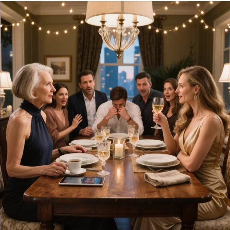 At family dinner, my daughter-in-law mocked me: “Y…