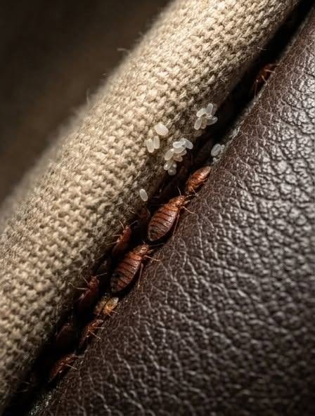 I discovered this hidden in a crack in my sofa… please don’t tell me these are bed bugs.