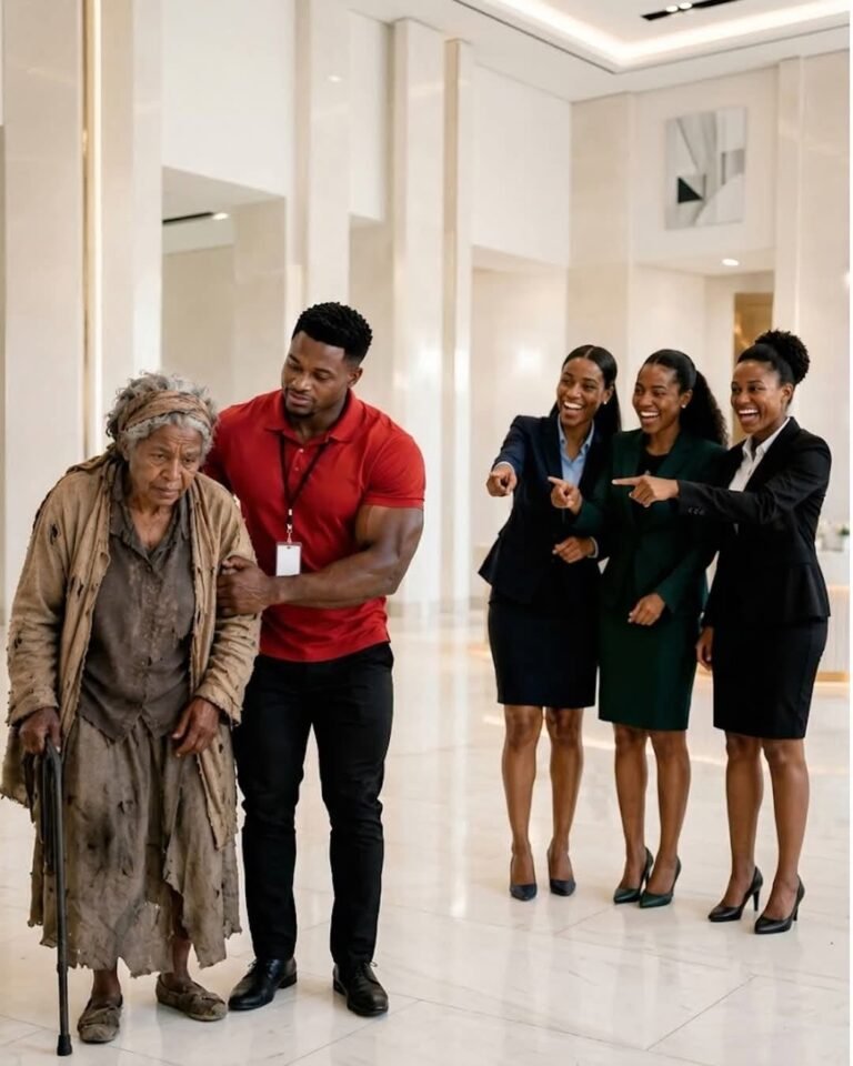 ​He Defended a Mocked Old Woman in a Luxury Lobby—Without Knowing Her Daughter Owned the Entire Company