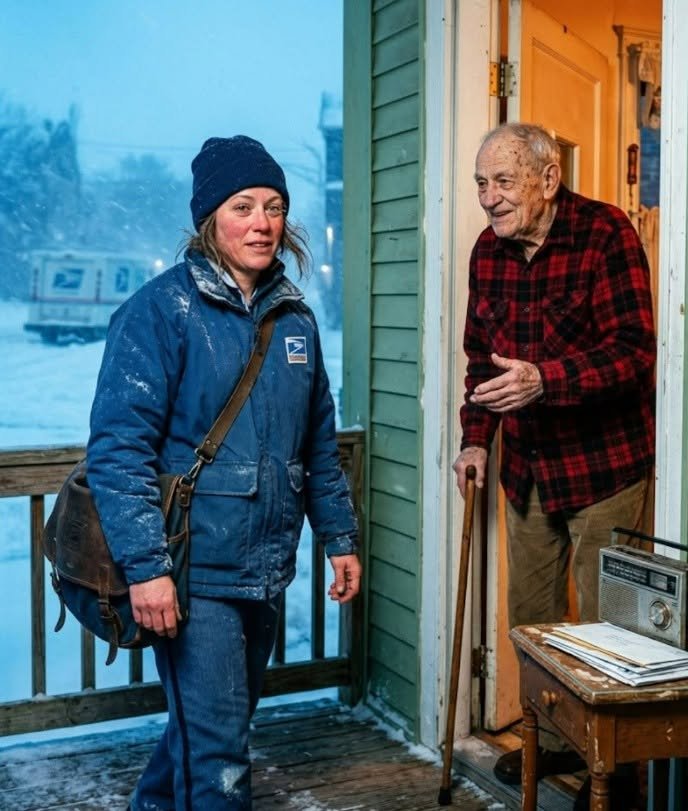For months I judged the old man on my mail route for his blaring radio, until a brutal blizzard stranded me on his porch and broke my heart.