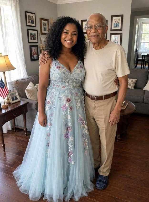 My Grandpa Sewed My Prom Dress 5 Days Before He Passed Away – My Classmates Laughed Until the Most Popular Boy at School Taught Them a Lesson